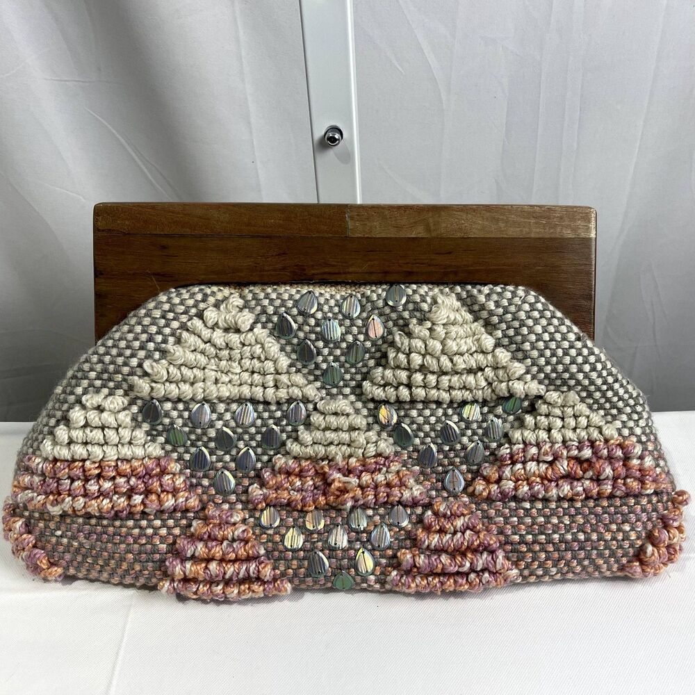 Fabulous MJ (VICI Collection)  Boho Wood Clutch
